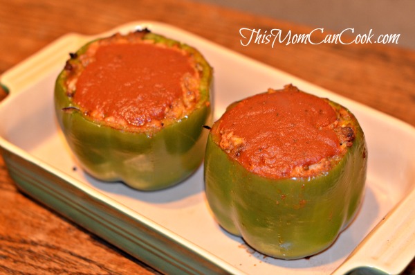 A picture of stuffed bell peppers