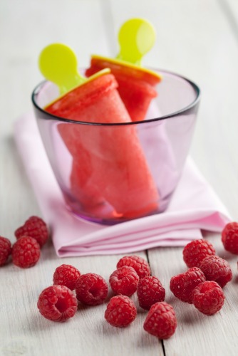 Raspberry ICE popsicle