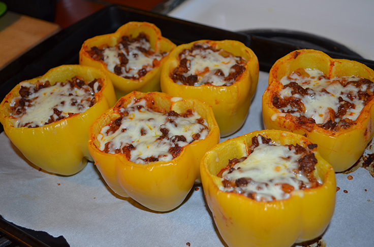 Stuffed Bell Peppers with McCormick Skillet Sauces #McSkilletSauce