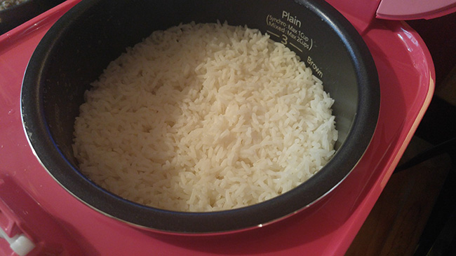 Rice made in Pink Tiger tacook Rice Cooker/Warmer
