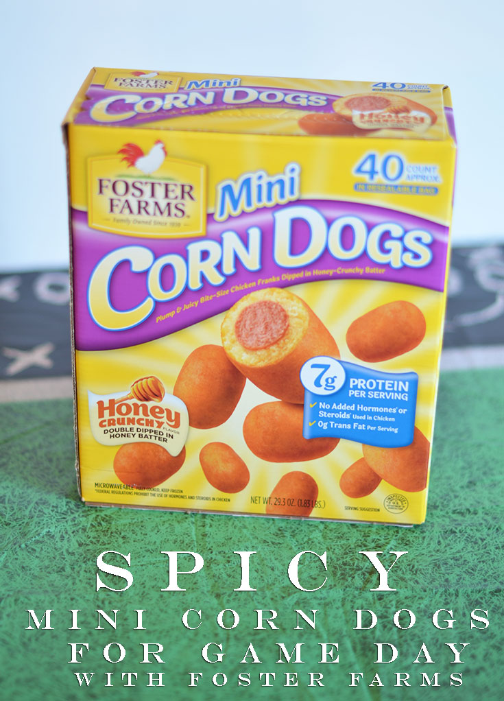 Spicy Mini Corn Dogs With Foster Farms #FosterFarmsGameDay