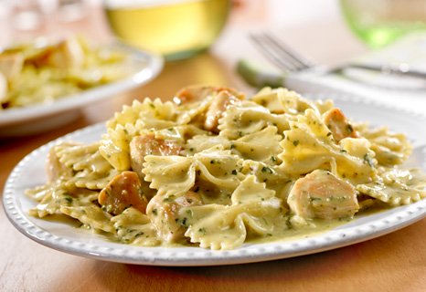 Creamy Pesto Chicken With Bow Tie Pasta Recipe