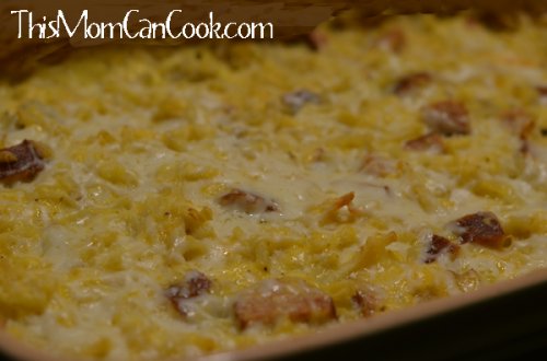 Cheesy Chicken Sausage Potato Casserole