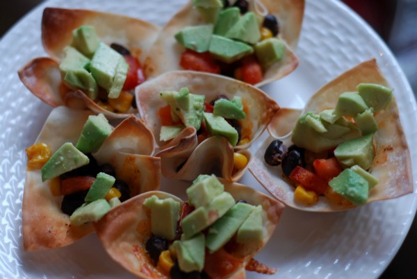 Tex Mex Won Ton Cups