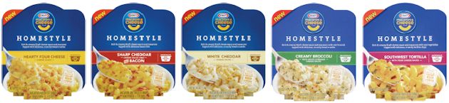 Kraft Macaroni & Cheese Homestyle Bowls Flavors
