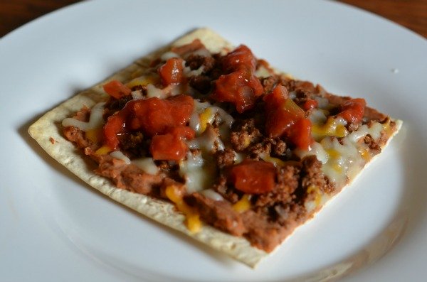 Flatbread Mexican Pizza With Salsa