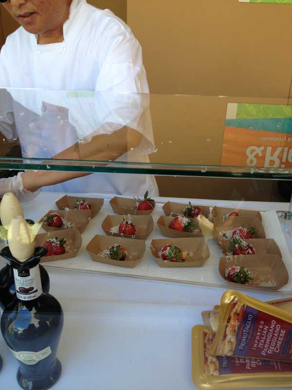 Tangy strawberries at Safeway Sunset Celebration