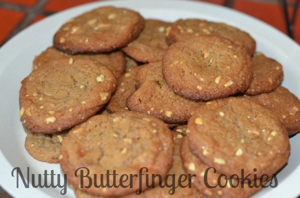 Nutty Butterfinger Cookies