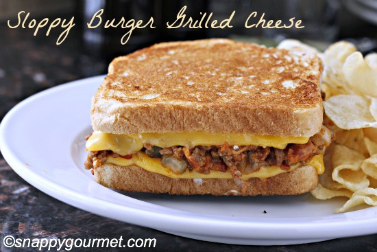 Sloppy Burger Grilled Cheese