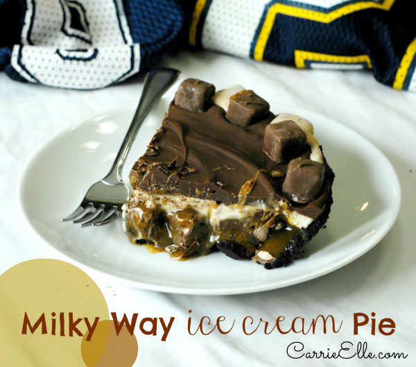 Milky Way Ice Cream Pie