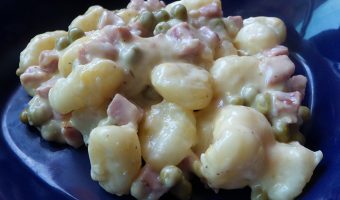 One Skillet Ham & Cheese Gnocchi