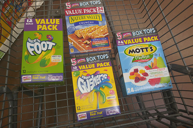 Products with Box Tops For Education