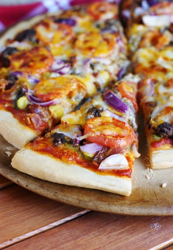 Bacon Cheeseburger Pizza Recipe