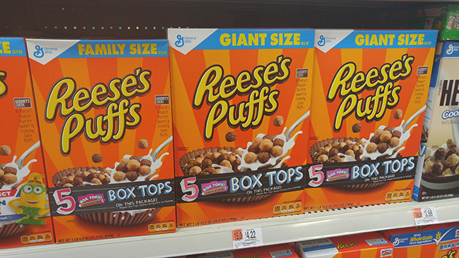 Bonus Box Tops On Big G Cereals