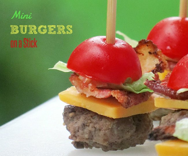 Mini Burgers On A Stick