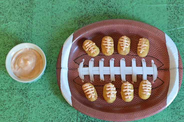 Spicy Mini Corn Dogs #FosterFarmsGameDay