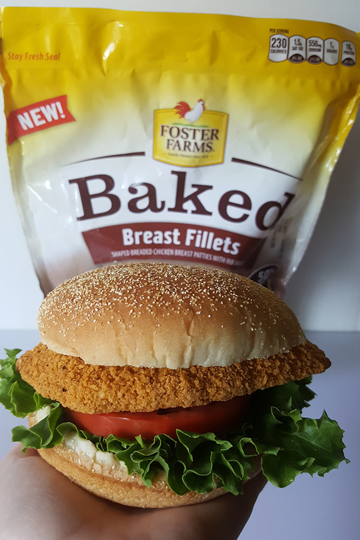 Foster Farms Baked Chicken Fillet Sandwich