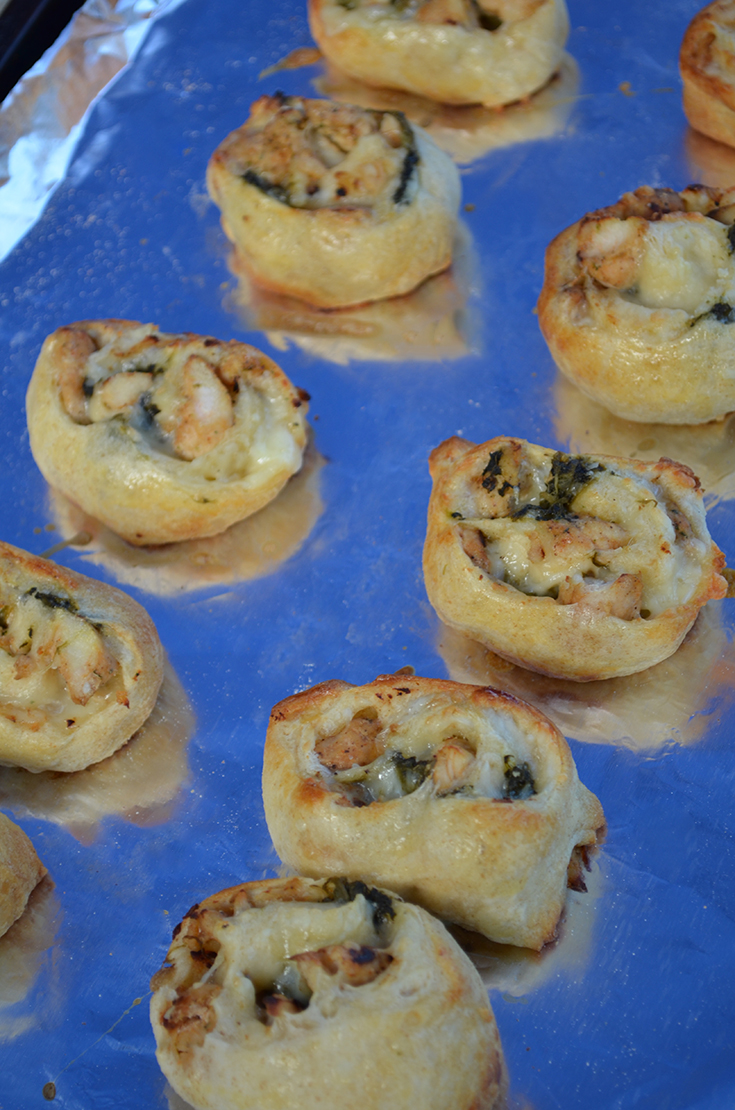 Chicken & Spinach Pinwheels Recipe