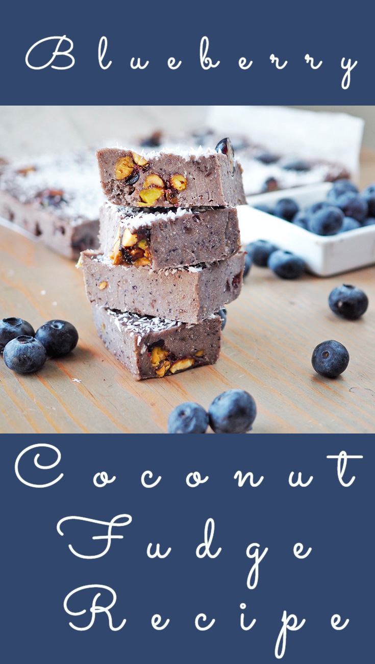 Blueberry Pistachio Coconut Fudge Recipe