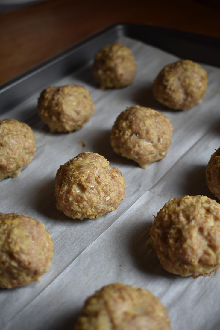 Baked Ground Turkey Meatballs