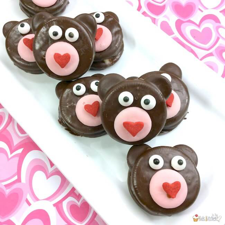 Valentine Teddy Bear Oreos