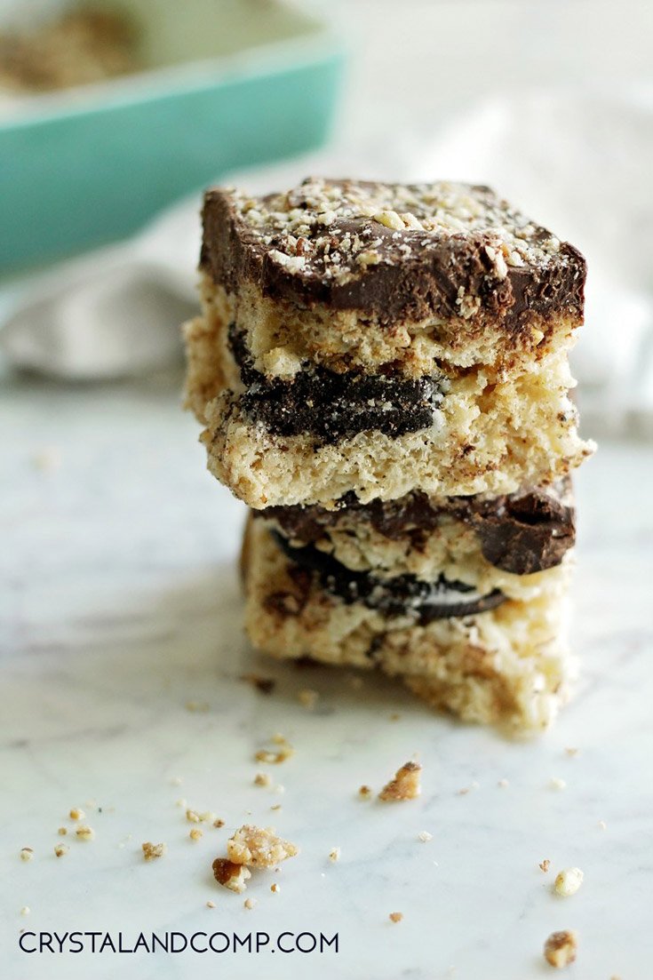 OREO Stuffed Rice Krispie Treats