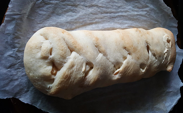 Baked Braided Apple Strudel