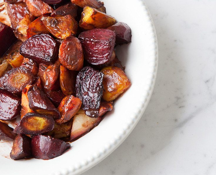 Balsamic Roasted Vegetables With Chocolate