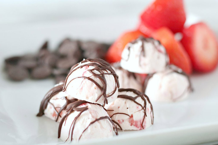 Keto Chocolate Covered Strawberry Fat BOMBS
