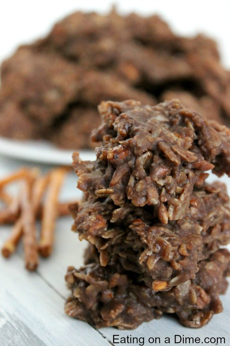 Pretzel No Bake Cookies