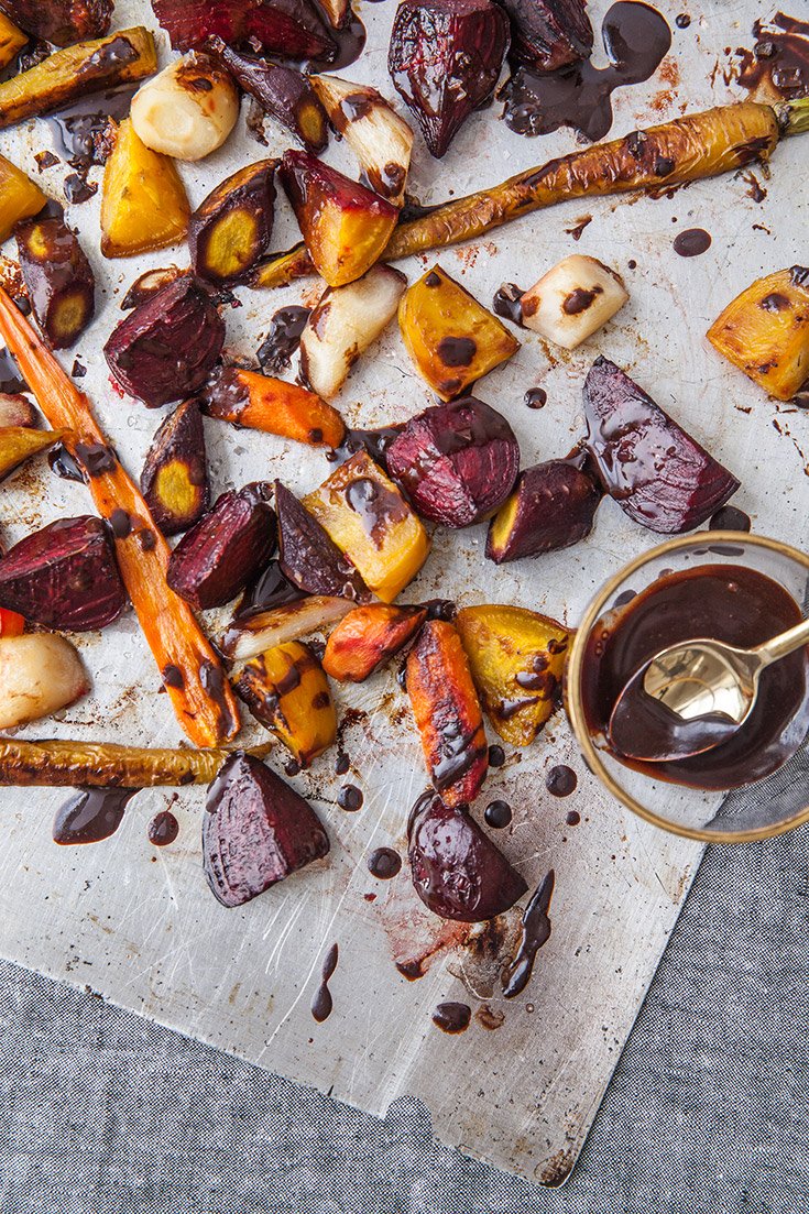 Balsamic Roasted Vegetables With Chocolate