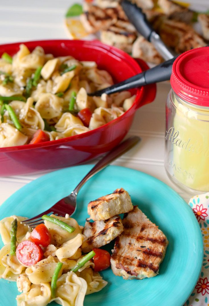 Asparagus Tortellini Pasta Salad