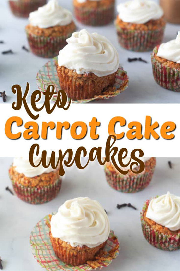 Keto Carrot Cake Cupcakes