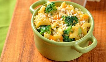 Chicken, Broccoli, & Cheddar Mac and Cheese Squares